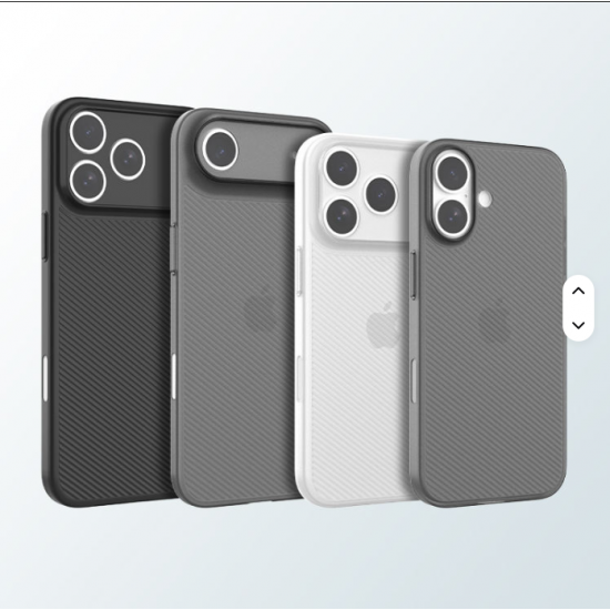 Twins for Anti Slip Case Compatible with iPhone 17 2025 Ultra Thin Shockproof Protective Phone Case for Wavy Style Phone Cover