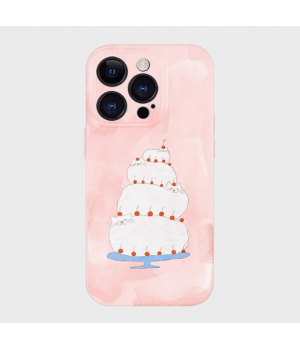 Cake cute cat iPhone case Anti-slip and anti-fall mobile phone case