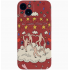 Retro style bunny dancing trendy mobile phone case iPhone mobile phone case non-slip and anti-fall mobile phone case