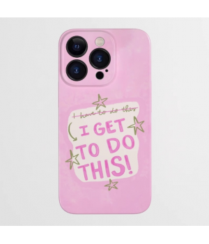Pink cute trendy mobile phone case iPhone mobile phone case non-slip and anti-fall mobile phone case