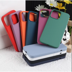 Wholesale Removable Plain Silicone Suction Shockproof Mobile Phone Case for iPhone 15 Pro Max