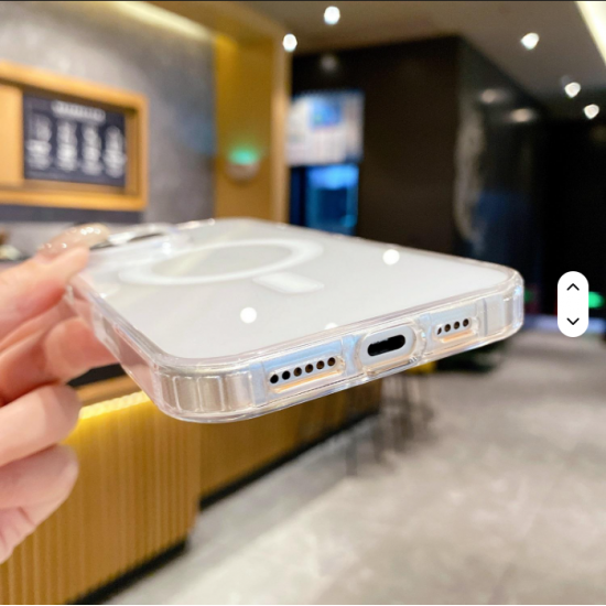 Trending Magnetic Customize Clear Wireless Charging Cell Phone Case for iPhone 17 Pro