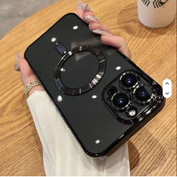 Luxury clear Magnetic case for iPhone 16 Pro Max Magnet case Support Wireless Charging Phone Cases