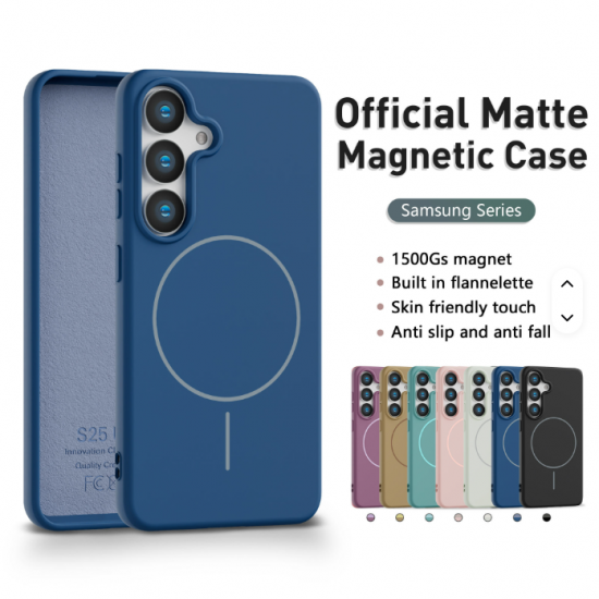 Ultra-Strong Magnetic TPU Matte PC Phone Case for Samsung S25Ultra Compatible Texture Mobile Cover