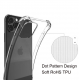 Anti-shock Airbag Design 1.5mm High Transparency Crystal Clear TPU Bumper Case for iPhone 15 Pro Max series