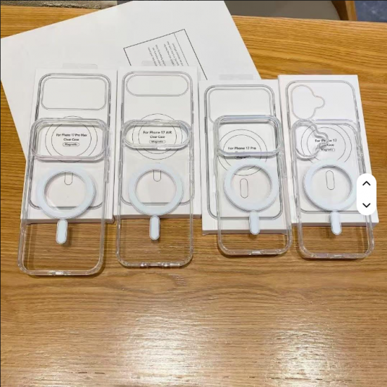 New Arrivals for iPhone 17 Phone Case Magnetic Clear Hard PC TPU Protective Bumper Cover for iPhone 17 Pro Max 