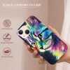 Cute Cat, Animal Cartoon Pattern Design Clear TPU Phone Cases Soft Flexiable Slim Protective Cases, Anti-Scratch Shock Absorbing